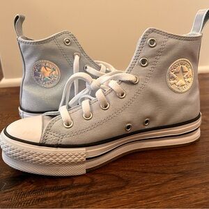 Converse High-Top Sneakers glitter/light blue